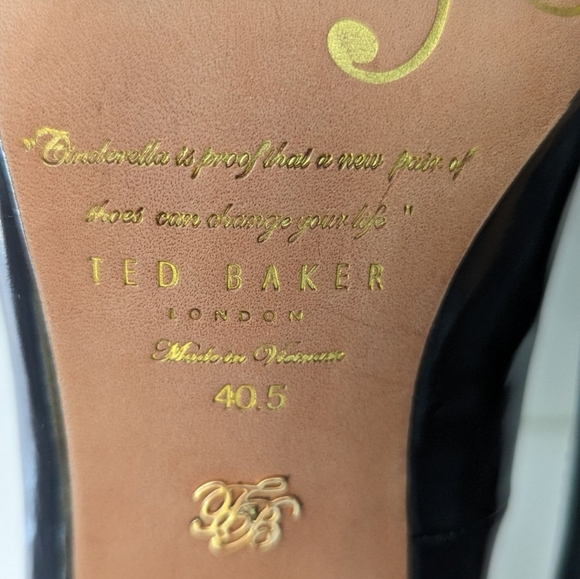 Ted Baker Black + Brown Heels - Picture 7 of 7